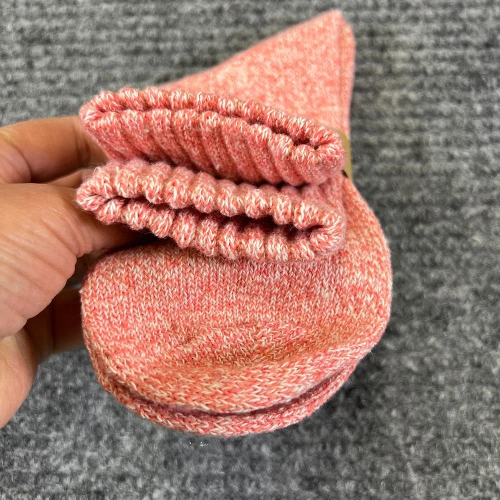 Fashion Boutique‎ Cozy Marled Coral Pink Wool Blend Crew Socks Women